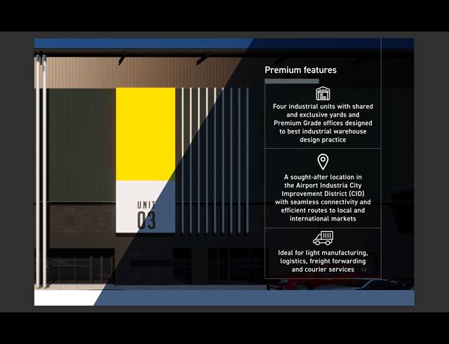 3,789M² WAREHOUSE TO LET IN AIRPORT INDUSTRIA